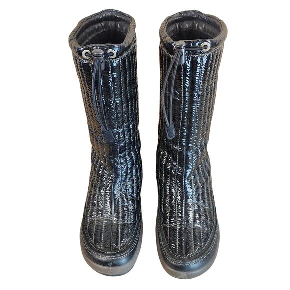 Ecco Waterproof Boots with Wool Lining Women’s SZ 8 Black EUC - Picture 2 of 14